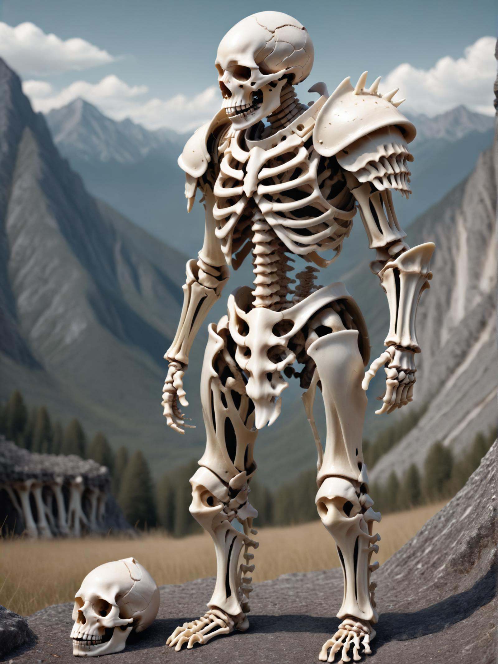 1boy,  armor,  mountains on Tensor.Art