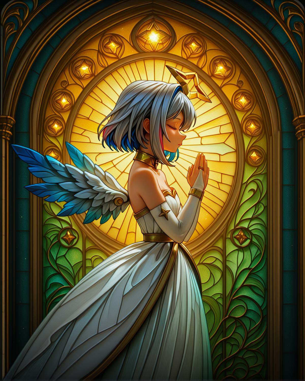 scenery,  praying,  closed eyes on Tensor.Art