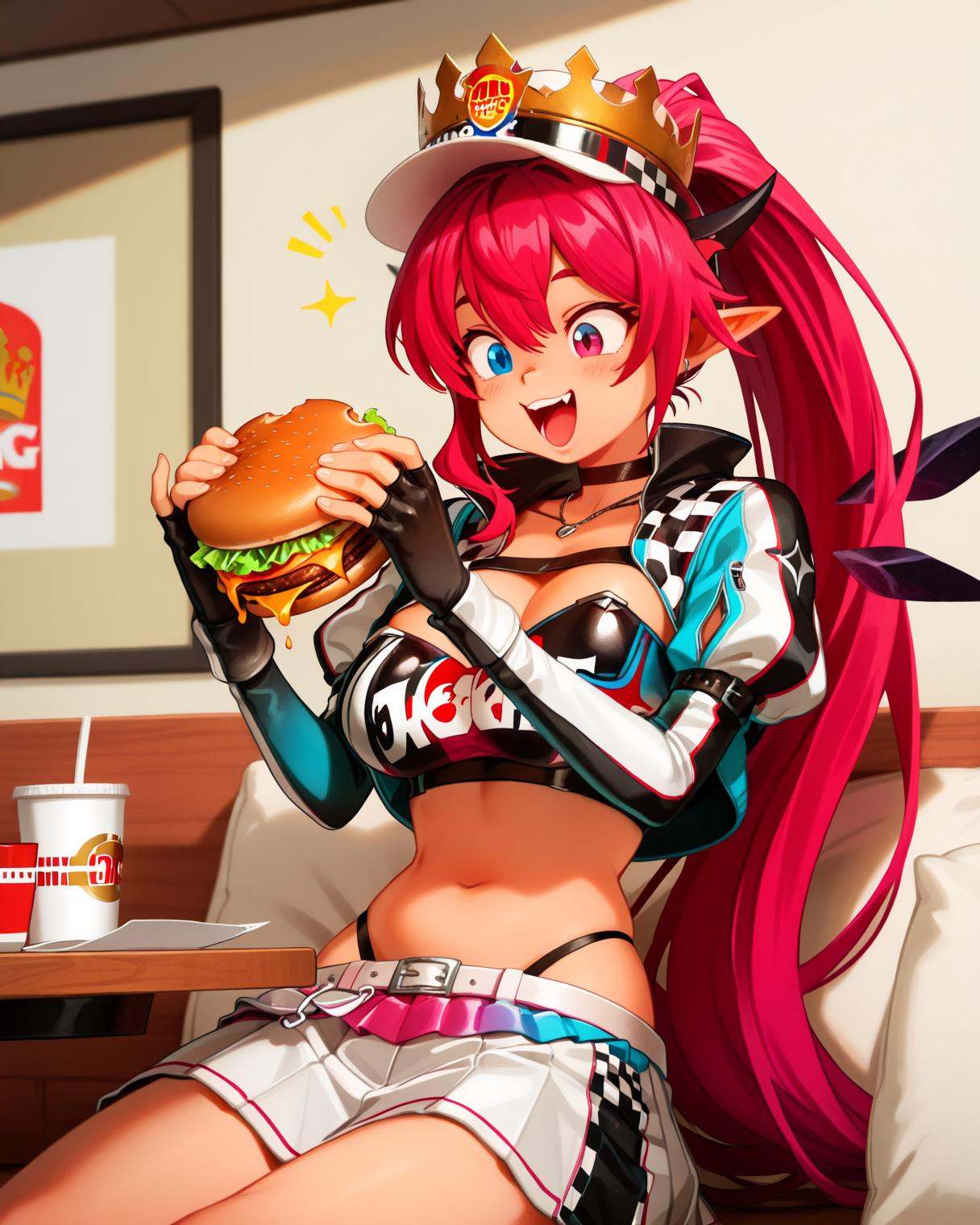 restaurant,  fast food,  indoors on Tensor.Art