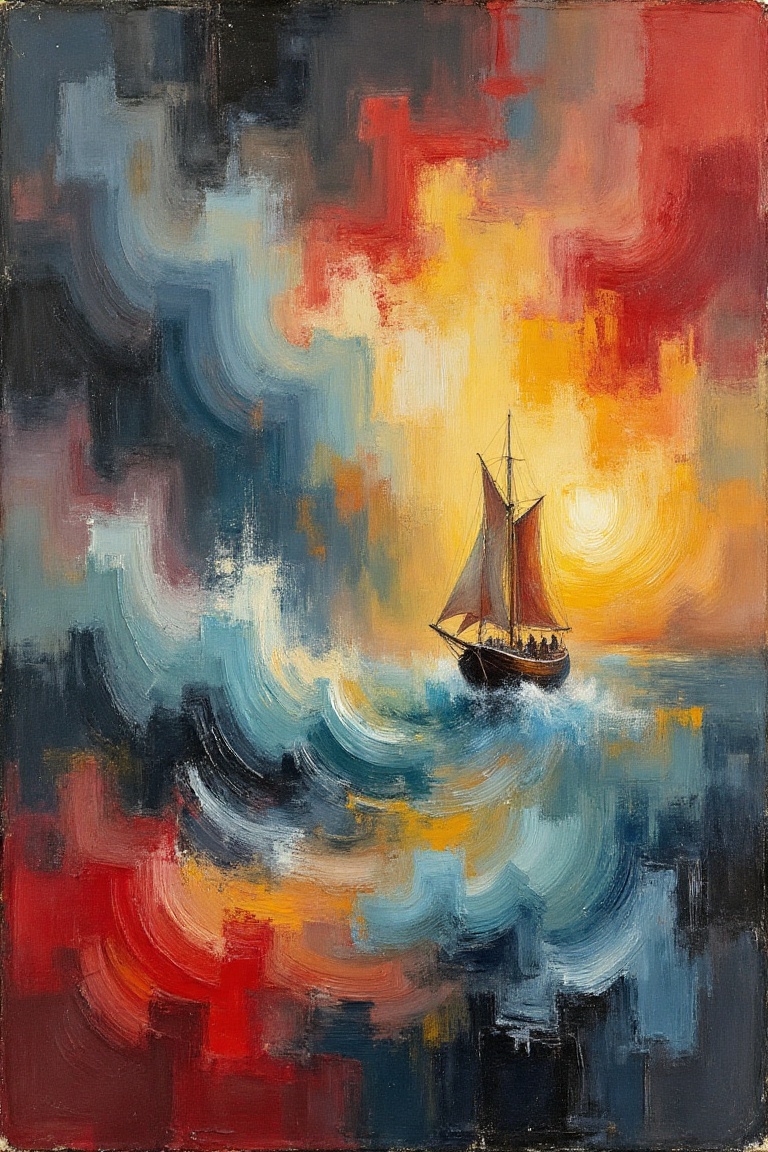 Fine art oil painting,  bold,  dramatic brushstrokes. Abstract expressionism with sweeping on Tensor.Art