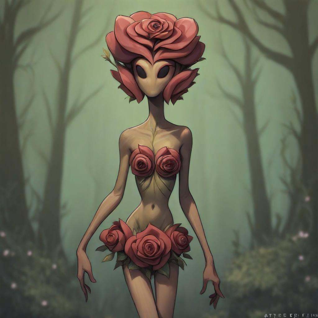 Cool Nature spirit design,  Flora Fauna,  Flower creature on Tensor.Art