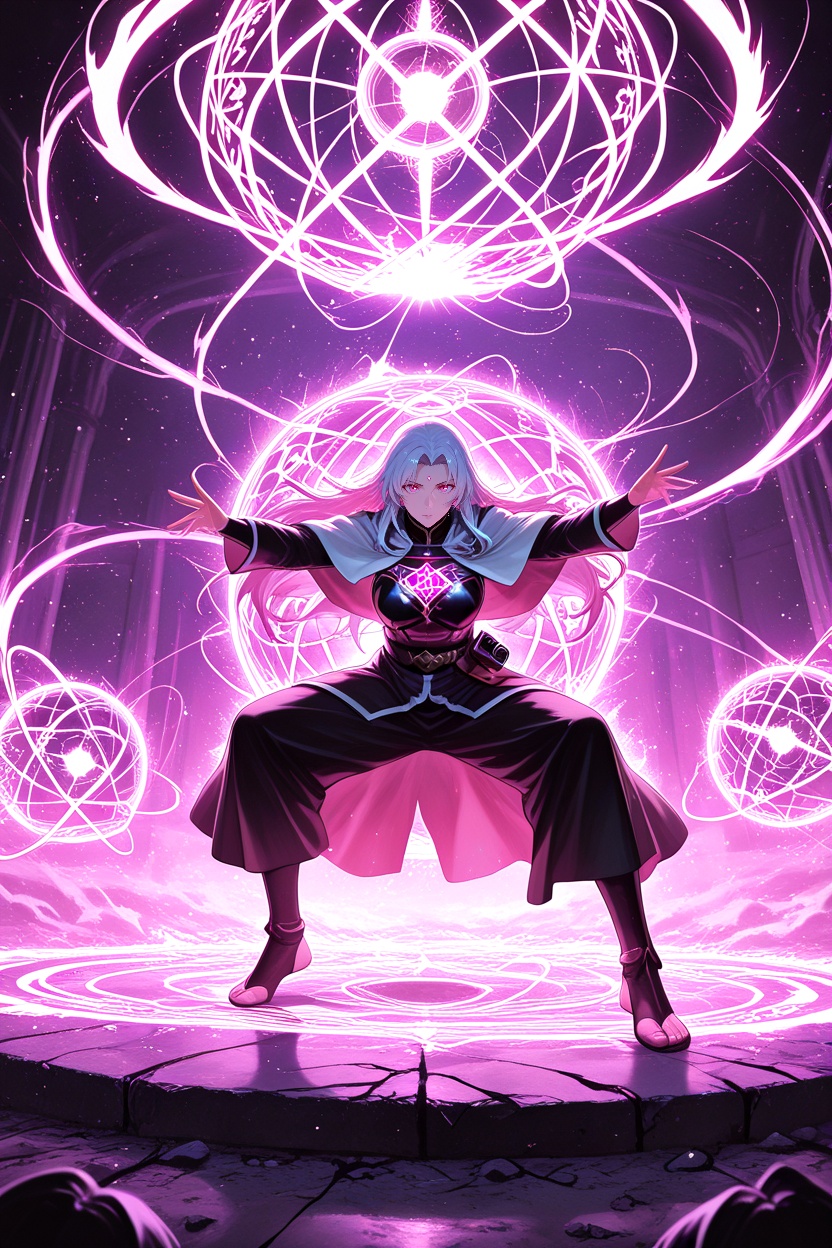 (shimmering translucent dome made of layered arcane energy),  (glowing outlines with magical runes rotating slowly),  (sof...