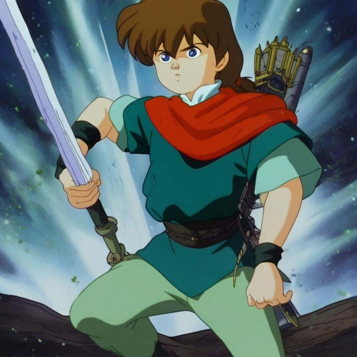 weapon,  1boy,  solo on Tensor.Art