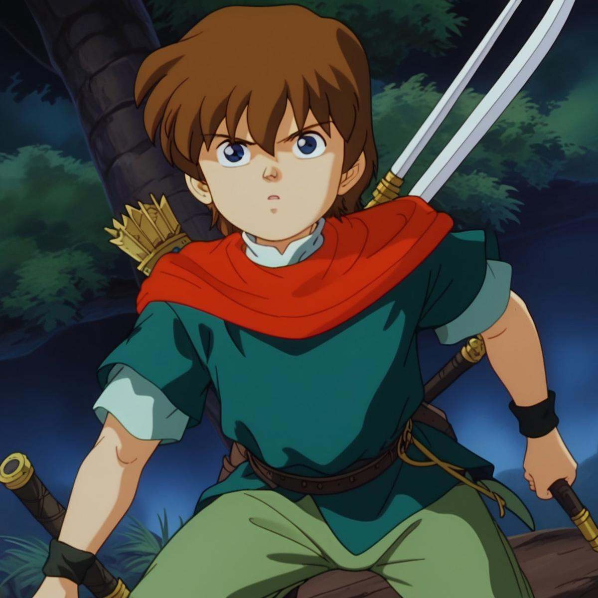 weapon,  1boy,  solo on Tensor.Art