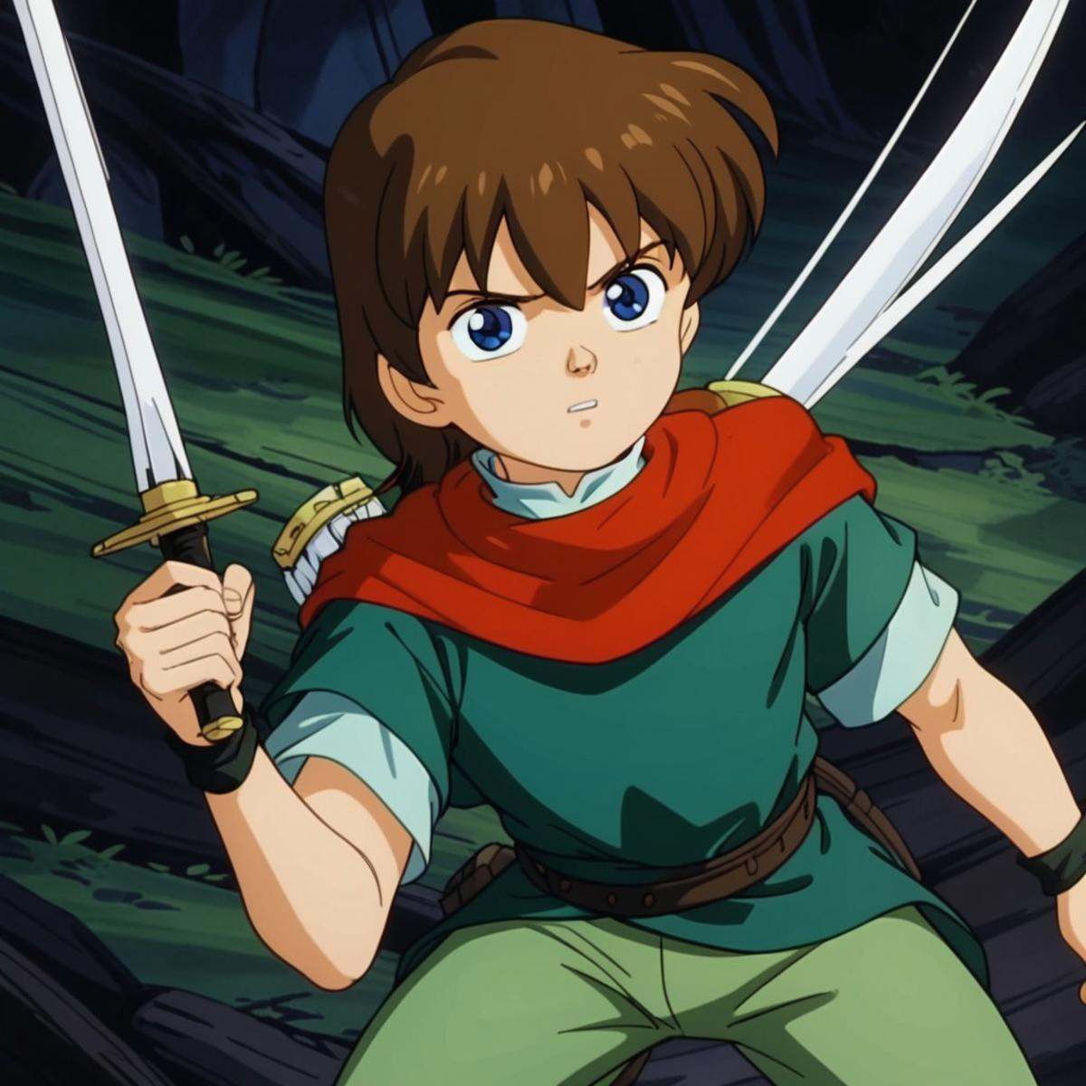 weapon,  1boy,  solo on Tensor.Art