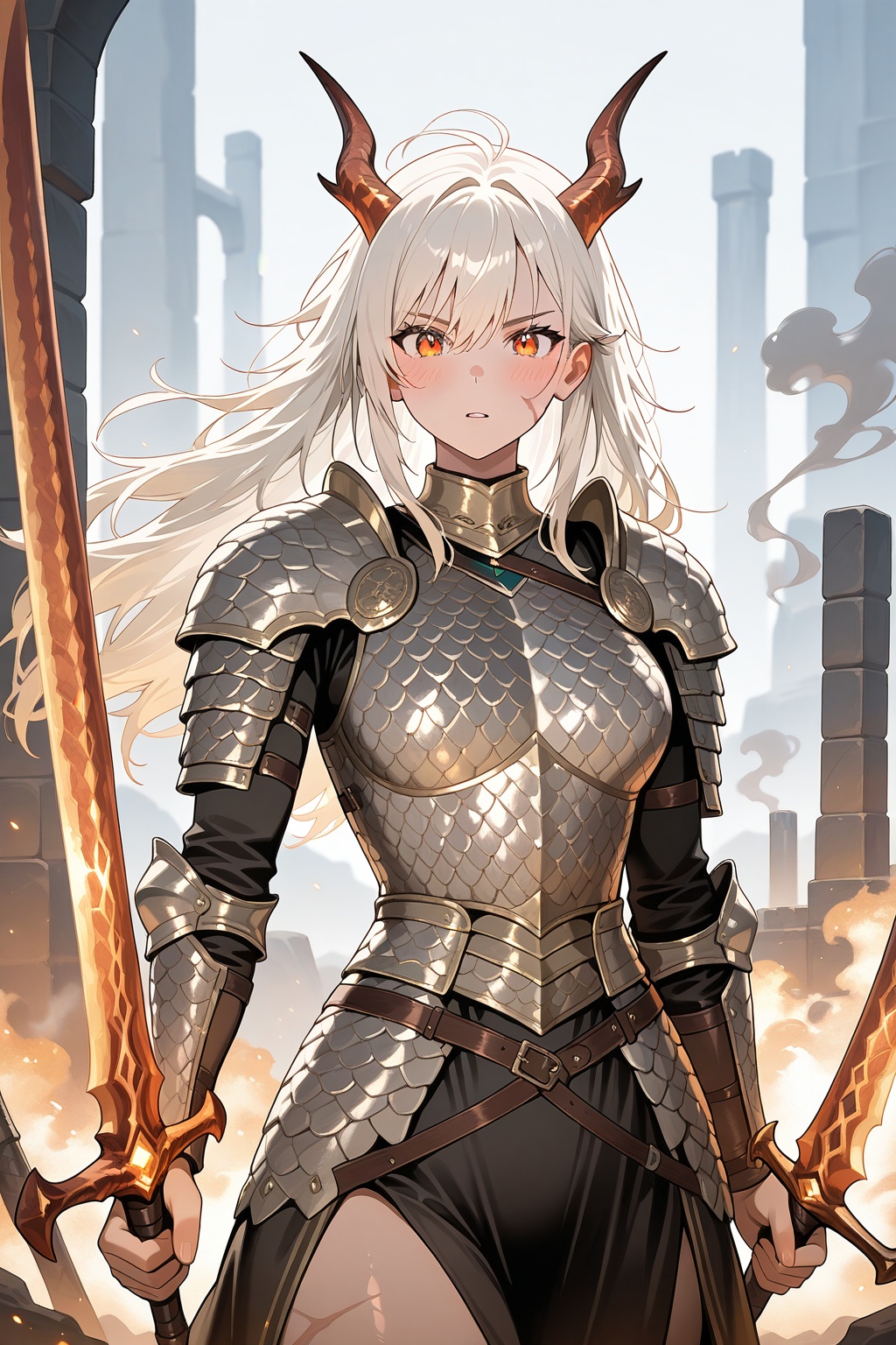 masterpiece,  1girl,  dragon knight on Tensor.Art