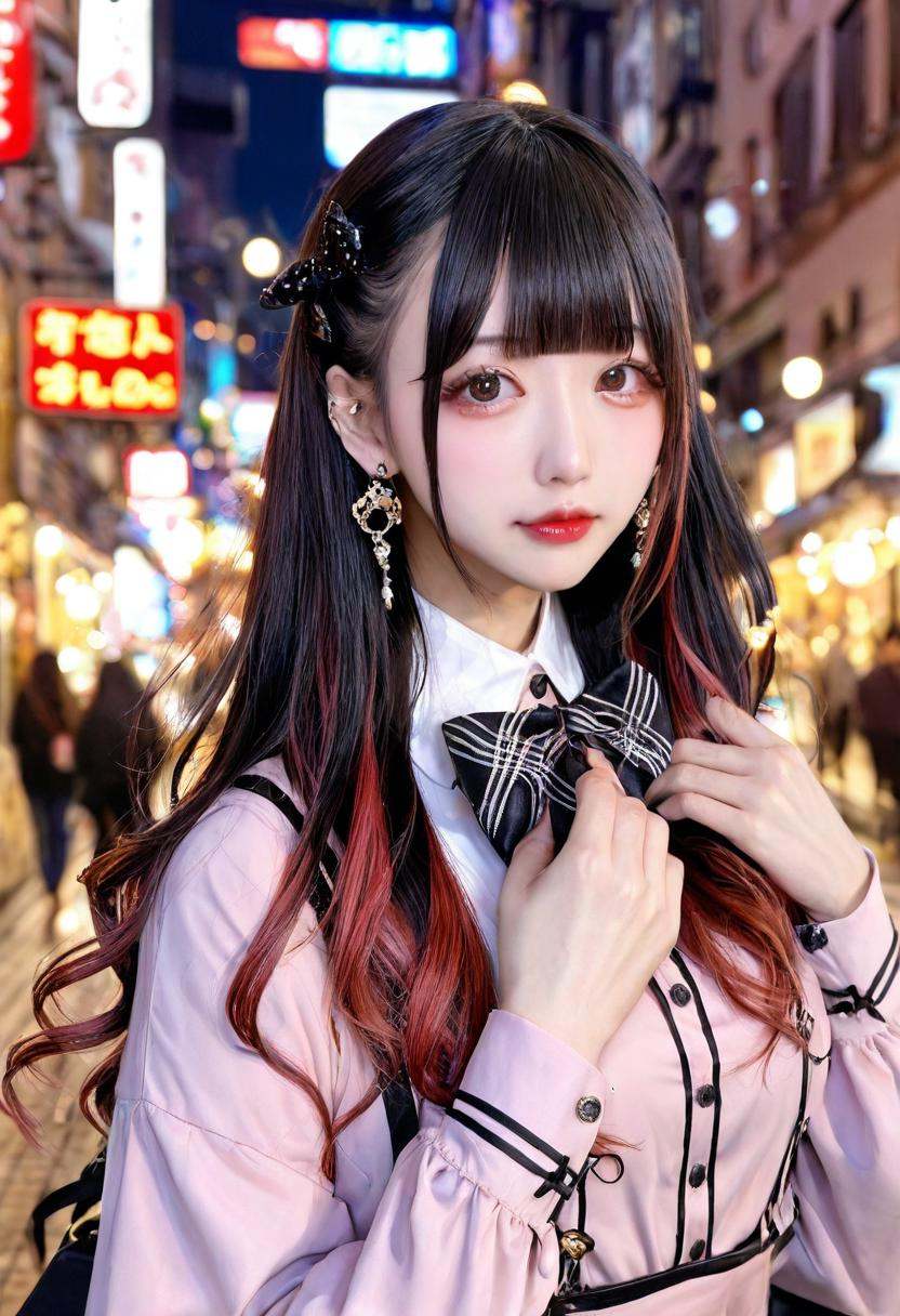 jirai kei,  jiraikei face,  a woman on Tensor.Art