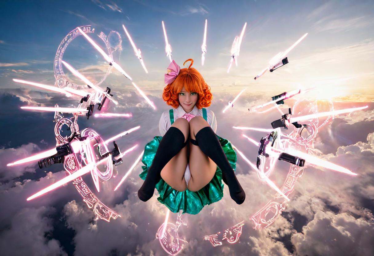 from front,  1girl,  ahoge on Tensor.Art
