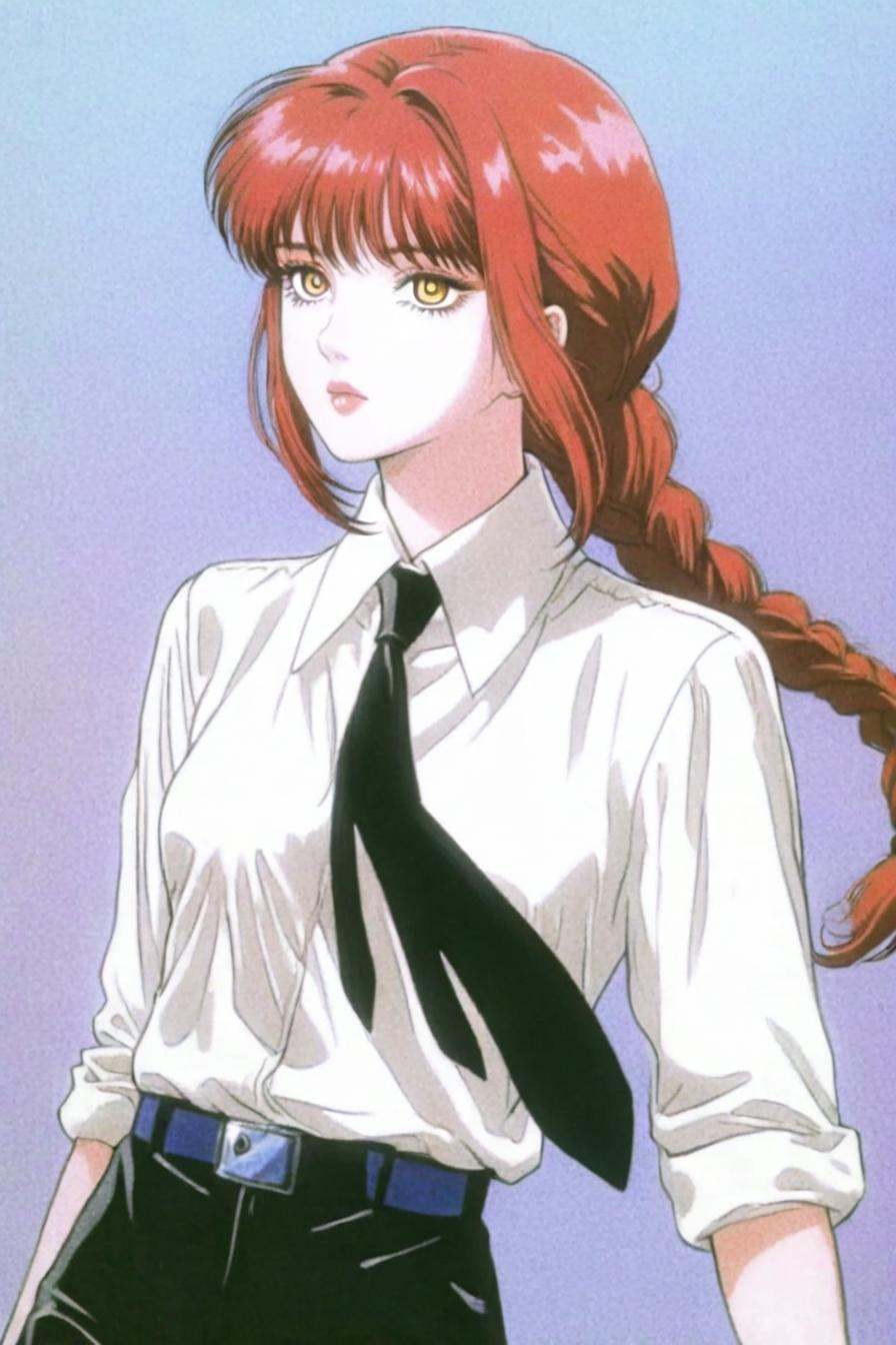 makima,  red hair,  long hair on Tensor.Art