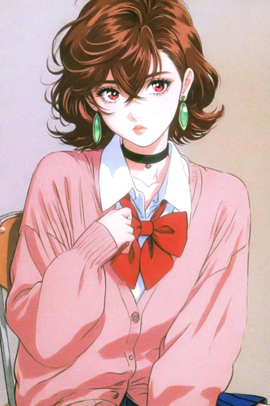 ayasemomo,  hair between eyes,  crossed bangs on Tensor.Art