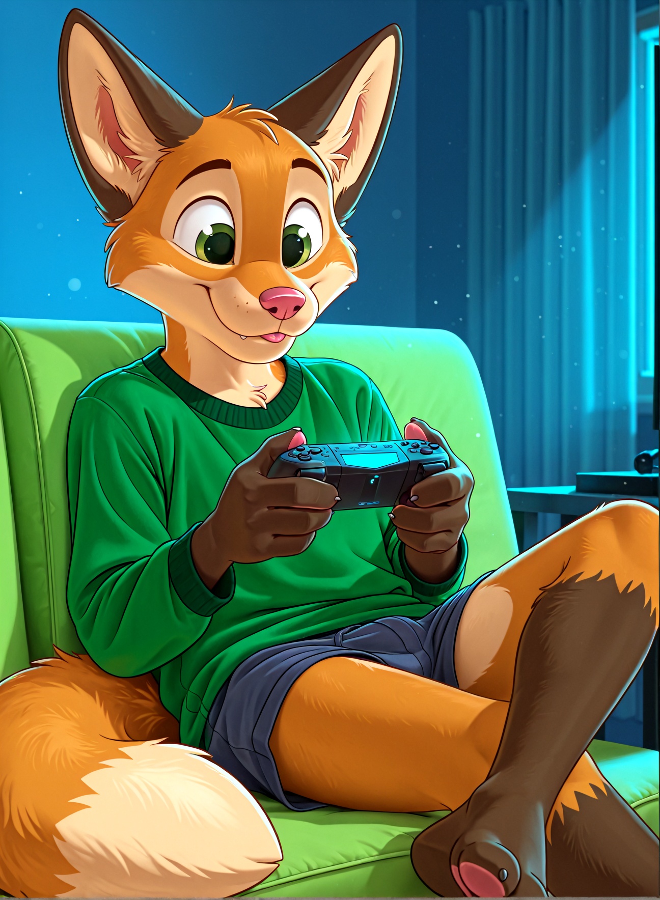 1boy,  Kyle,  red fox on Tensor.Art