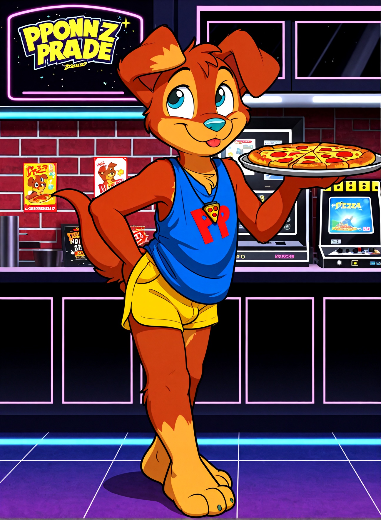 1boy,  pizza pup,  clothed on Tensor.Art