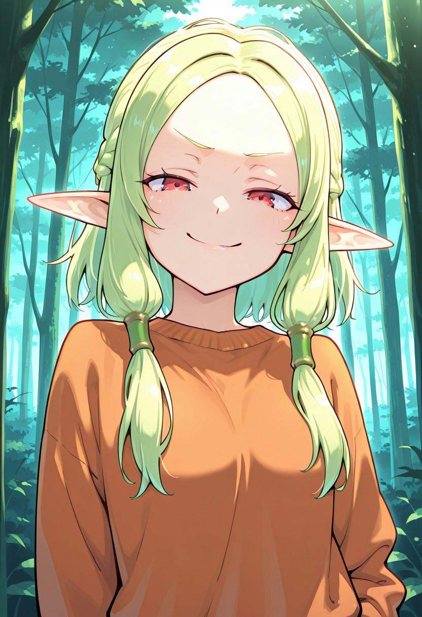 seuraisag0,  elf,  red eyes on Tensor.Art