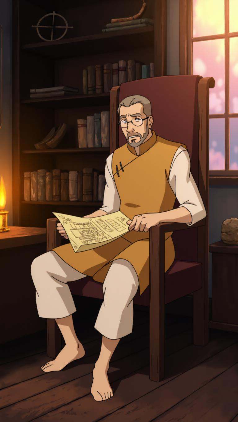 2d western animation screencap in lk artstyle with rich,  desaturated color tones and soft ambient lighting,  a vertical p...