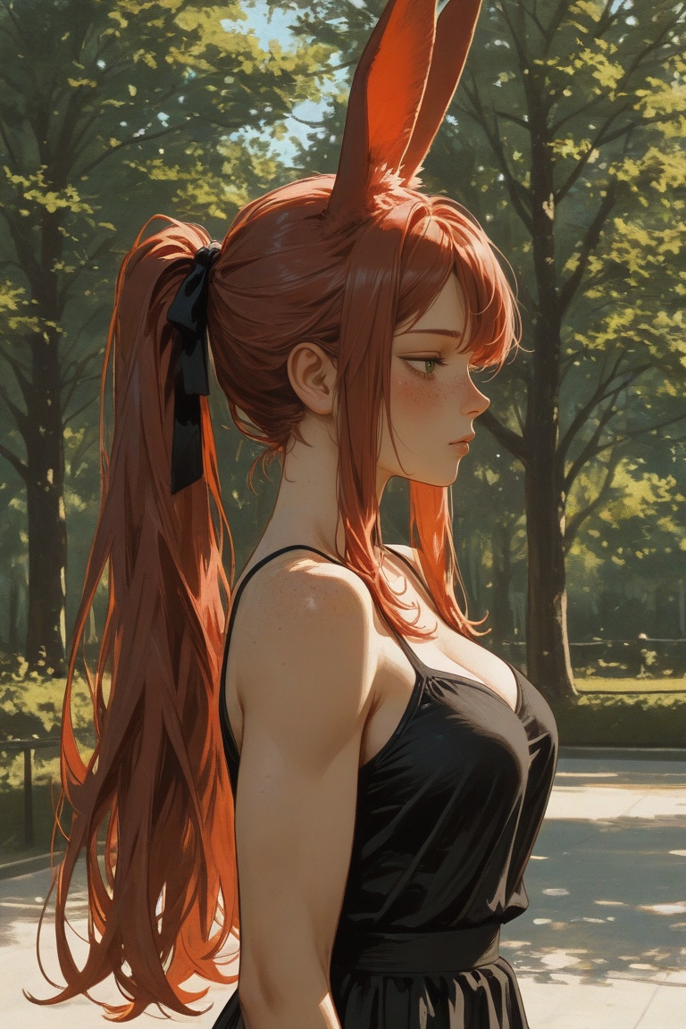Female,  broad shoulders,  green eyes on Tensor.Art