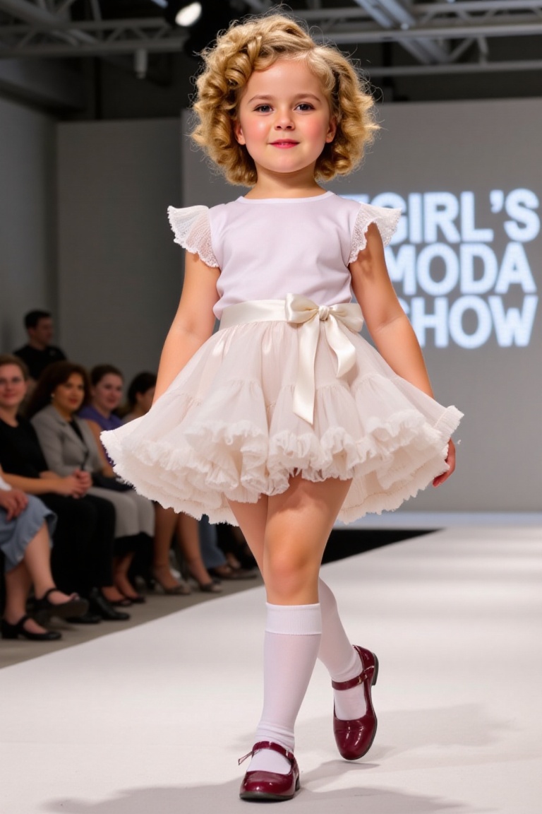 ultra-realistic film photography with minute details,  little girl in pettiskirt,  5 year-old on Tensor.Art