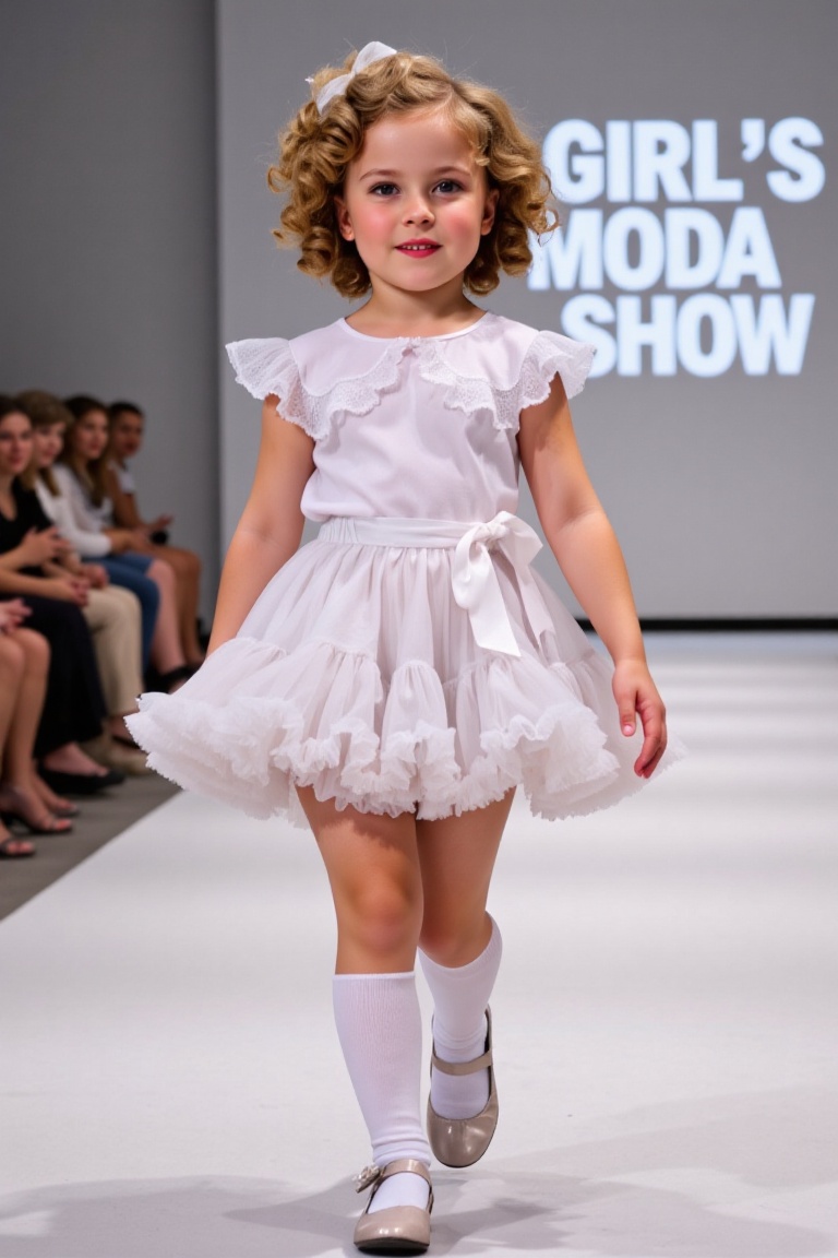 ultra-realistic film photography with minute details,  little girl in pettiskirt,  5 year-old on Tensor.Art