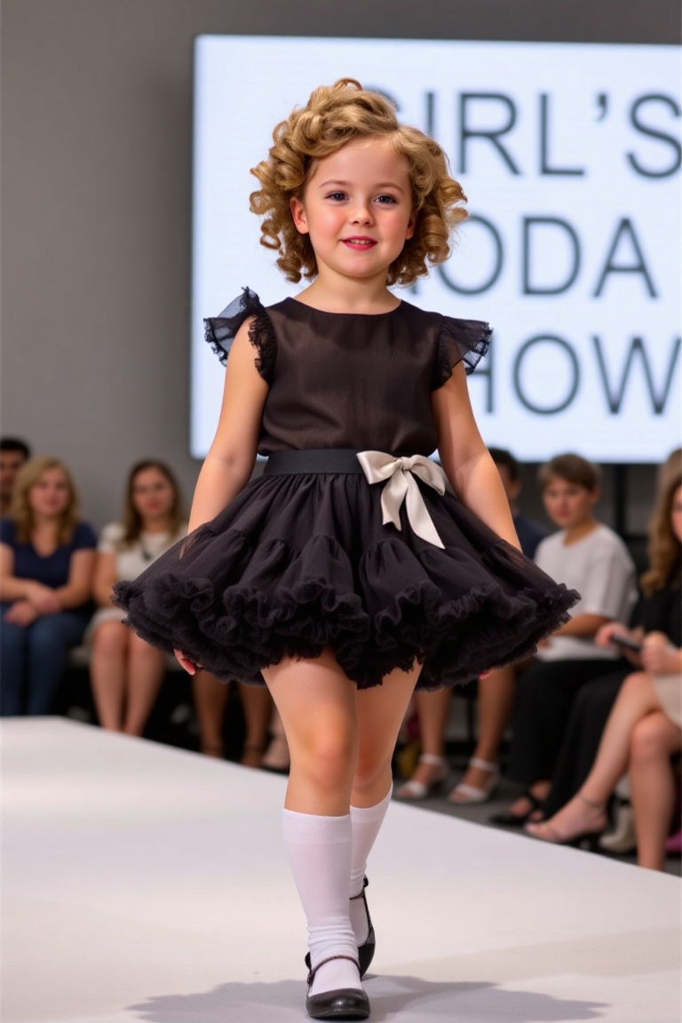ultra-realistic film photography with minute details,  little girl in pettiskirt,  5 year-old on Tensor.Art