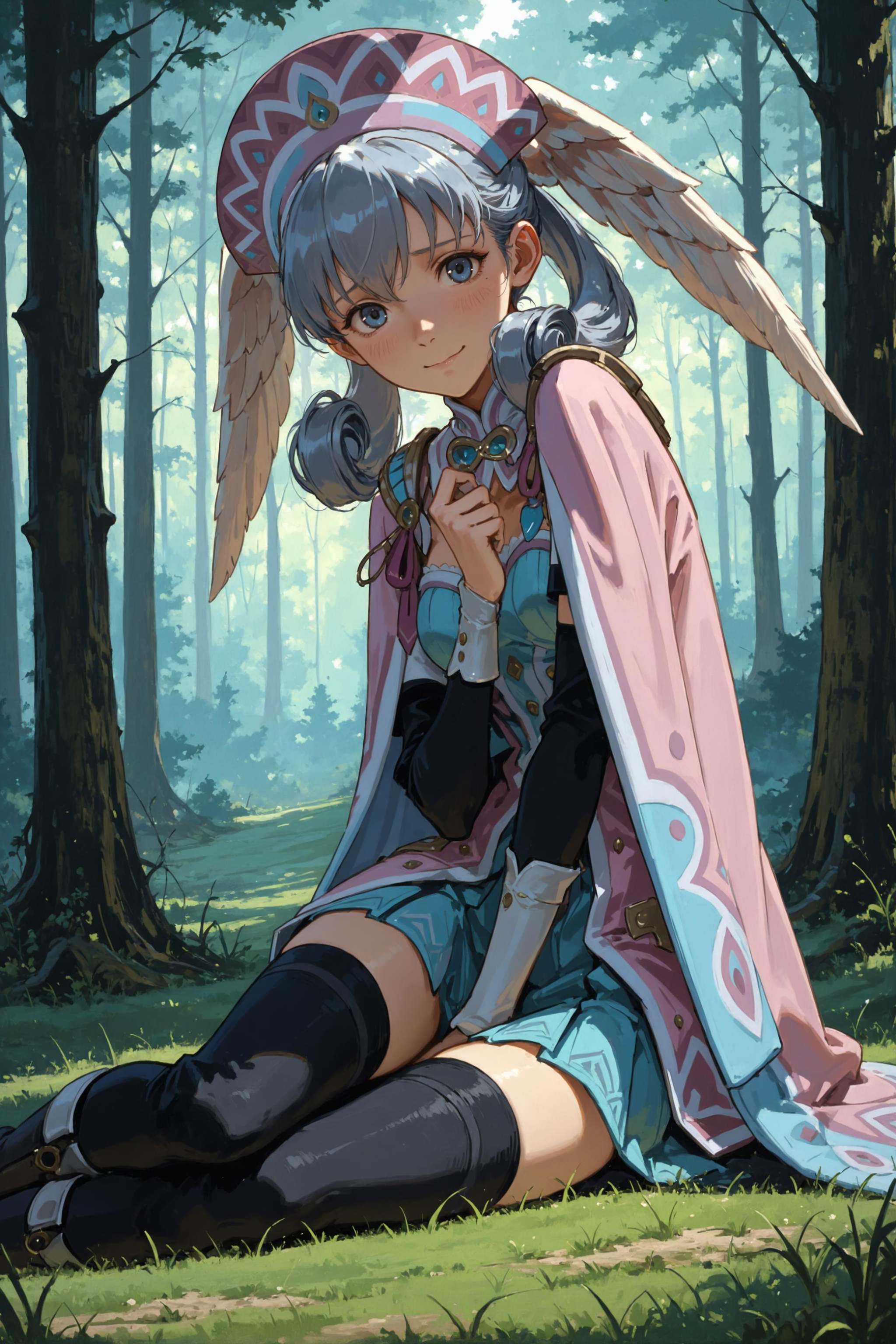 melia antiqua,  forest,  happy on Tensor.Art