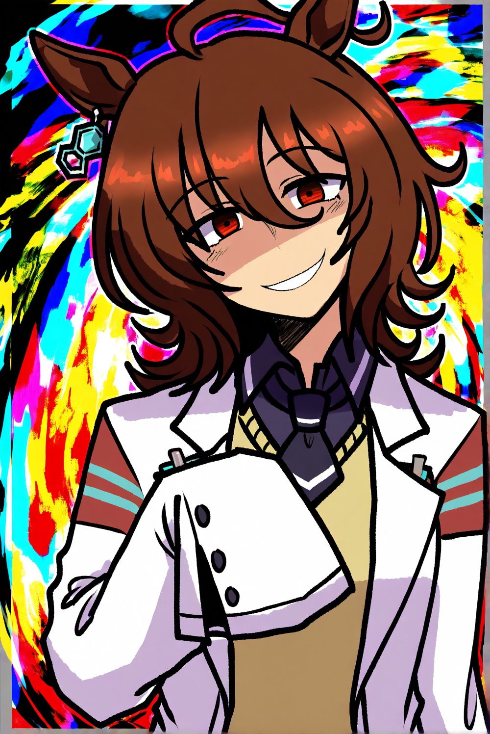 agnes tachyon (umamusume),  brown hair,  hair between eyes on Tensor.Art