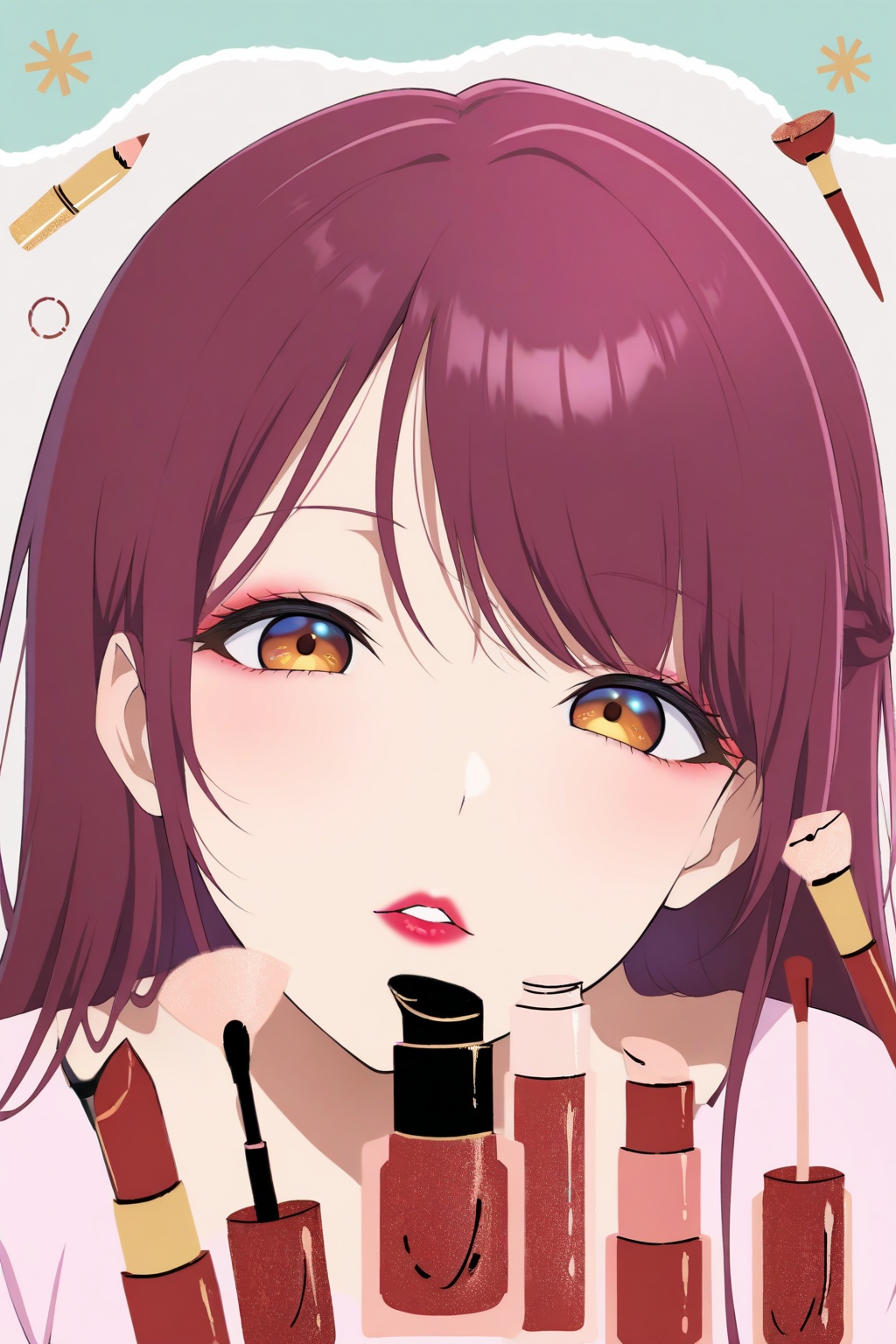 1girl,  Beauty_poster,  Cosmetic_poster on Tensor.Art