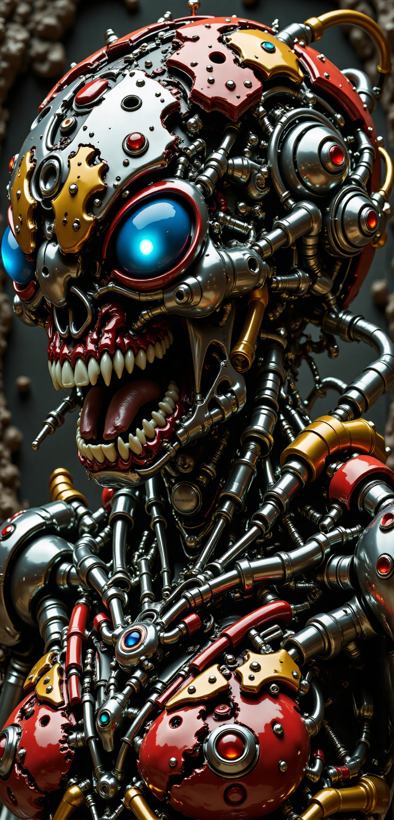 Close up detail of supreme female robot head,  polycarbonate bodywork,  in on Tensor.Art