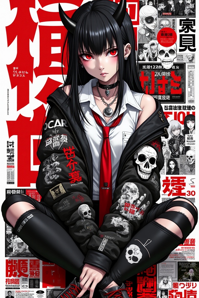 (masterpiece,  ultra-detailed,  punk_magazinepunk on Tensor.Art