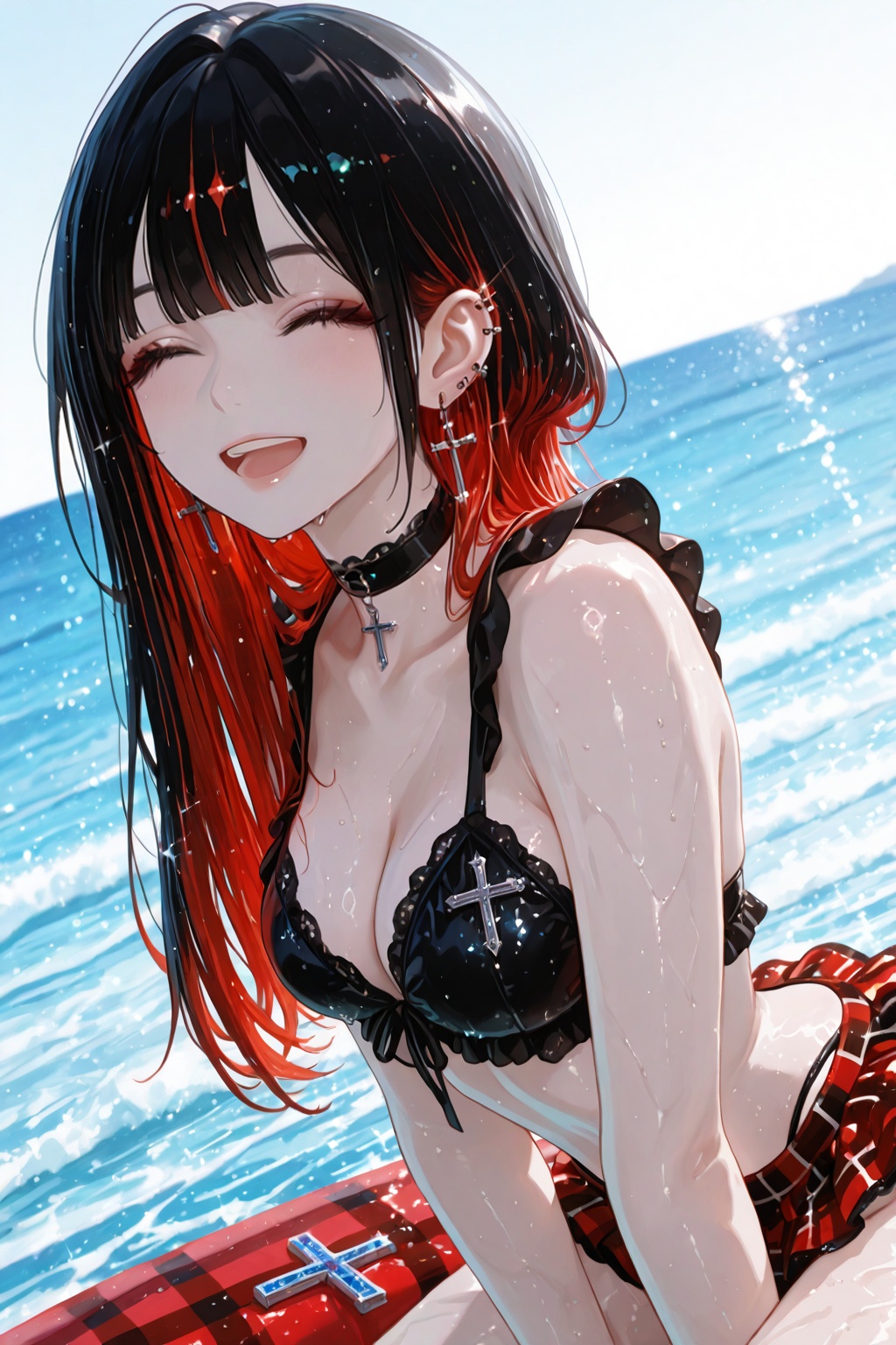 Solo girl,  long hair,  medium bust on Tensor.Art