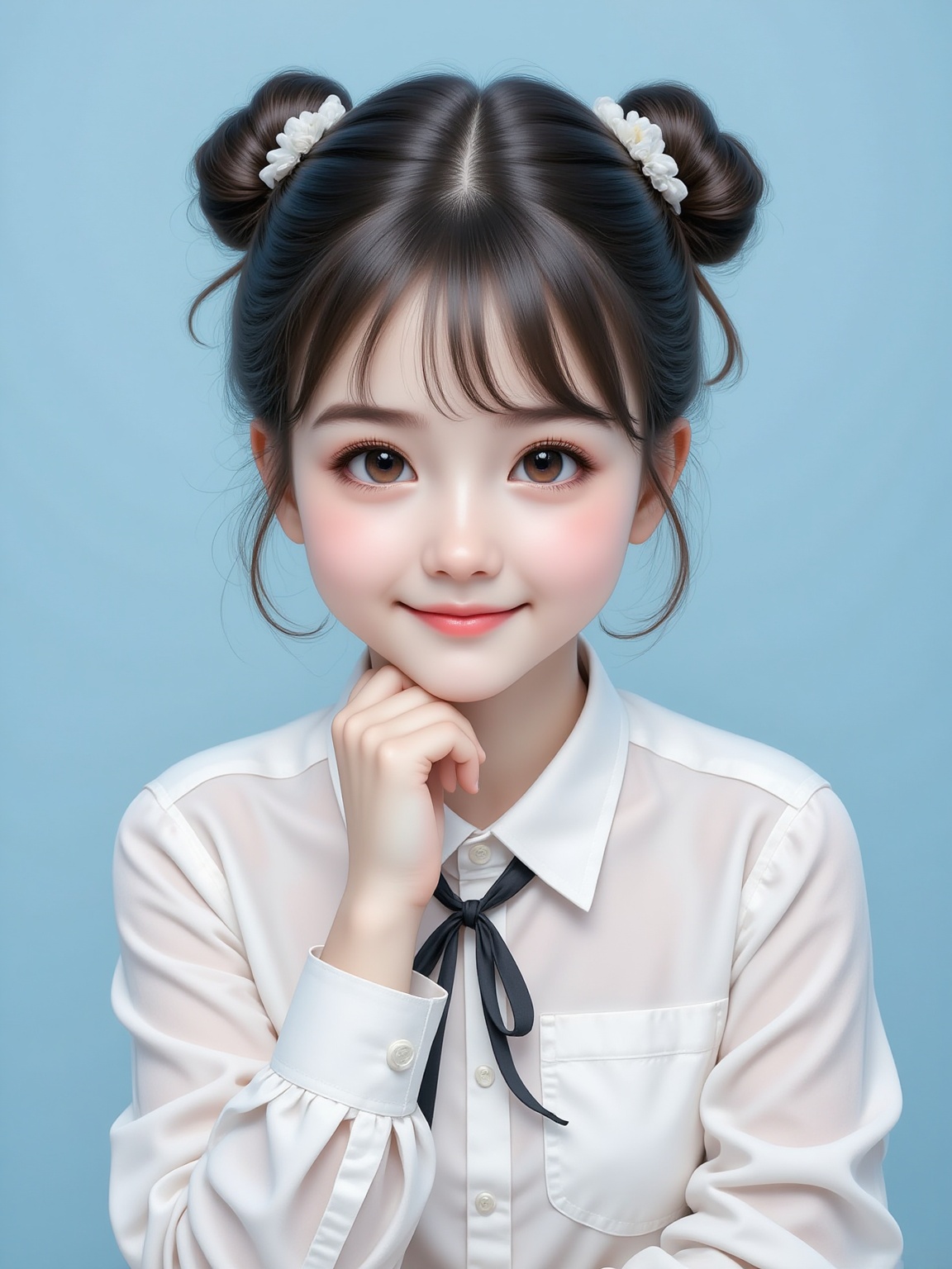 25 - year - old young woman,  facing the camera directly,  a professional and confident expression on her face on Tensor.Art