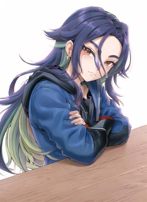 AdamanPKMN,  solo,  long hair on Tensor.Art