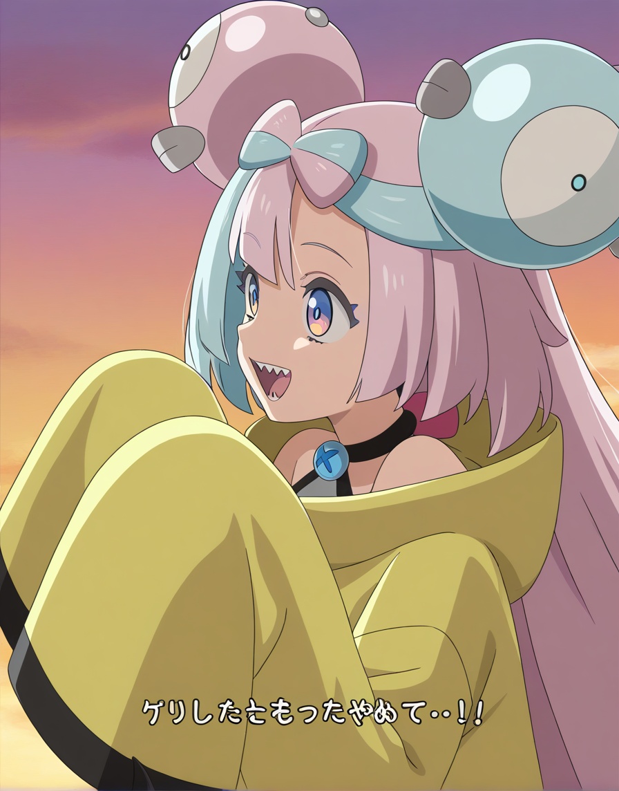 (anime coloring,  anime screenshot) IonoAnimeILXL,  sharp teeth on Tensor.Art