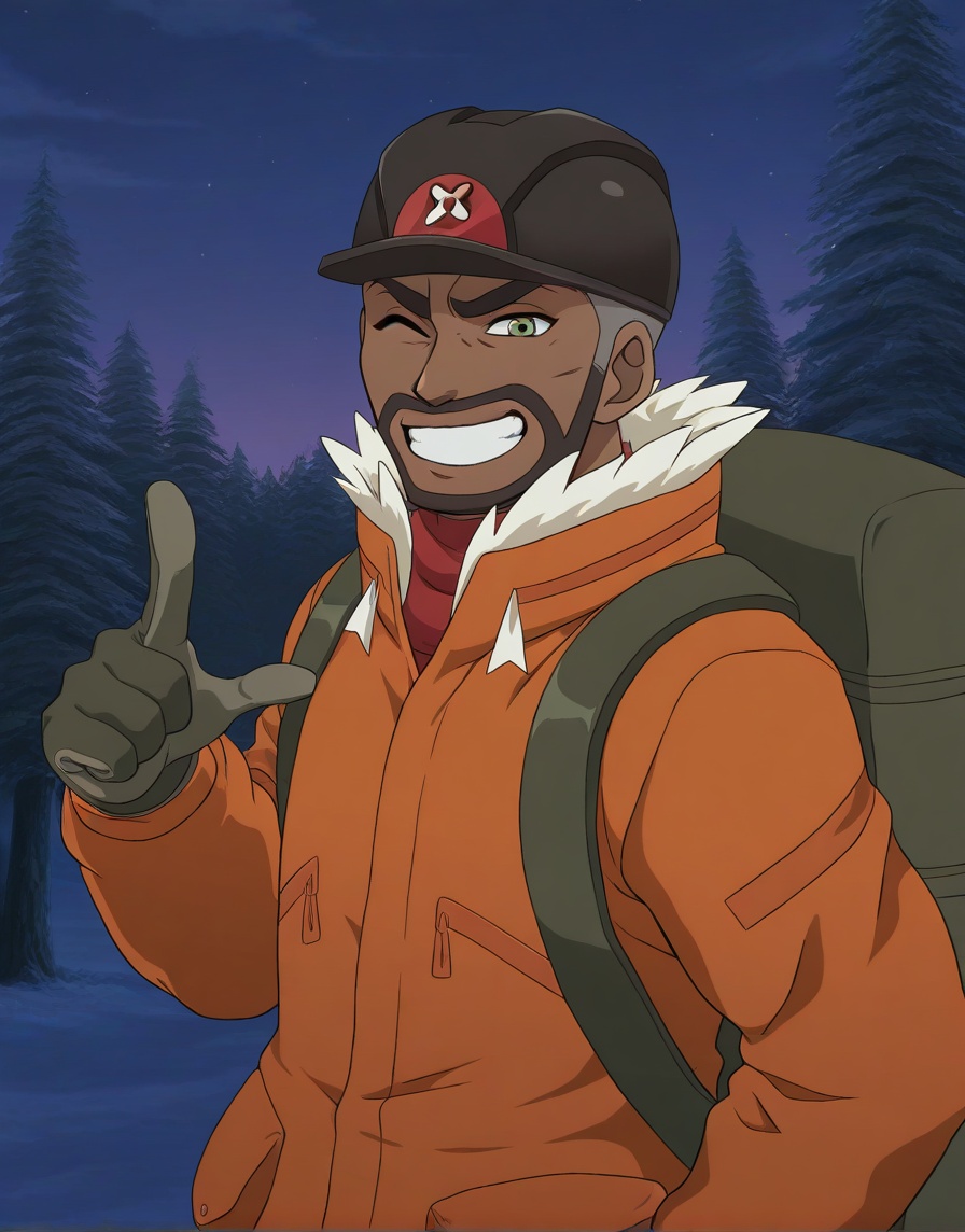 (anime coloring,  anime screenshot) PeonyPkmnILXL,  1boy on Tensor.Art