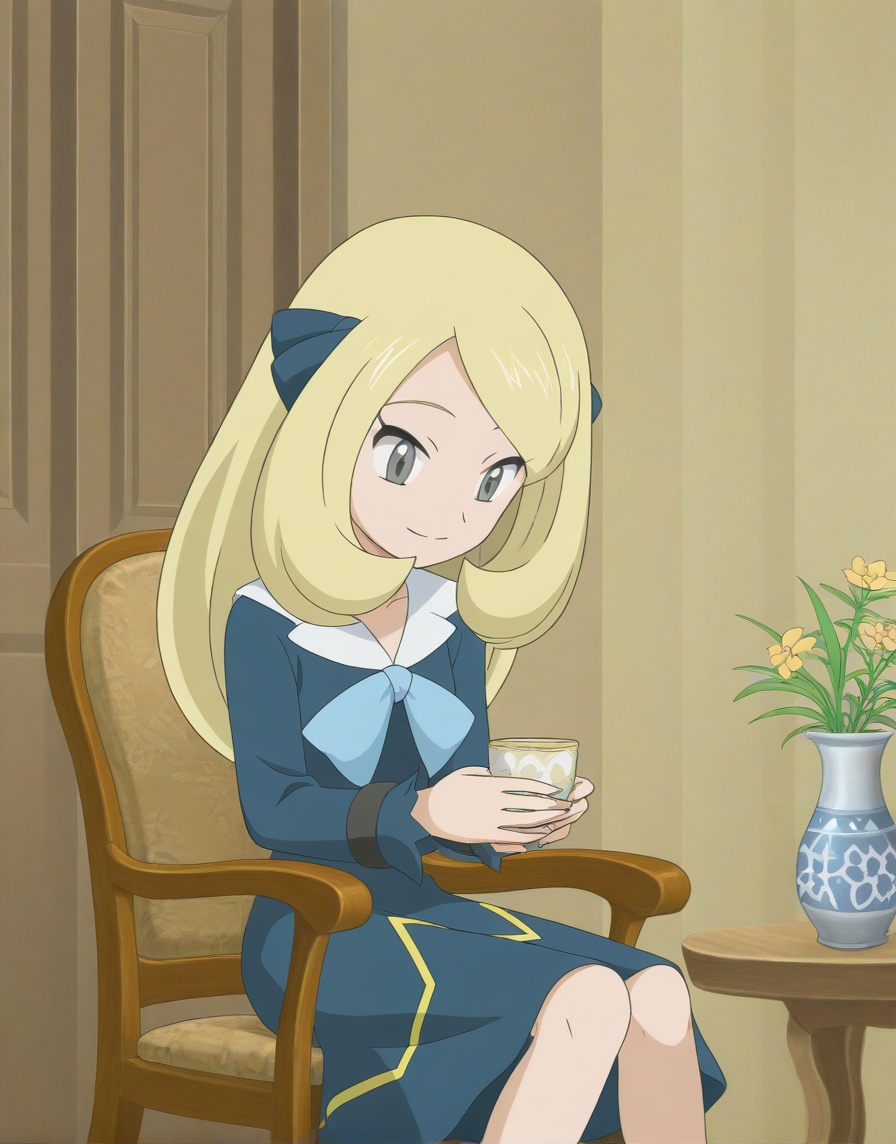 (anime coloring,  anime screenshot) CynthiaYoungILXL,  1girl on Tensor.Art
