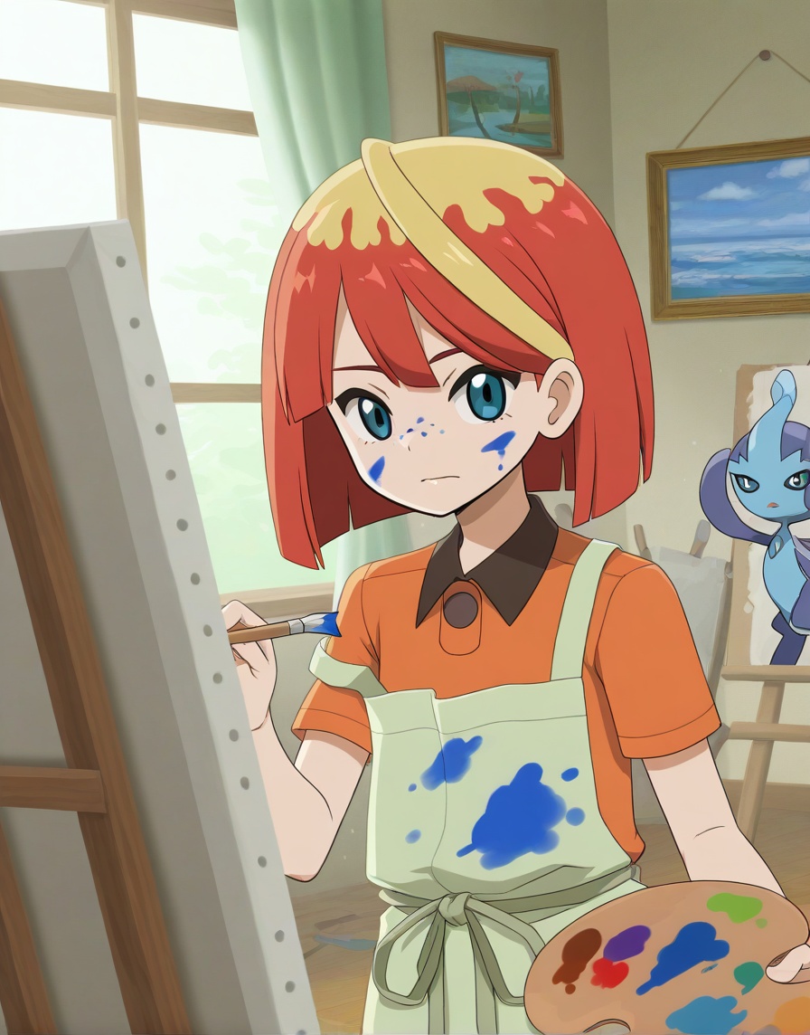(anime coloring,  anime screenshot) melapkmnILXL,  1girl on Tensor.Art