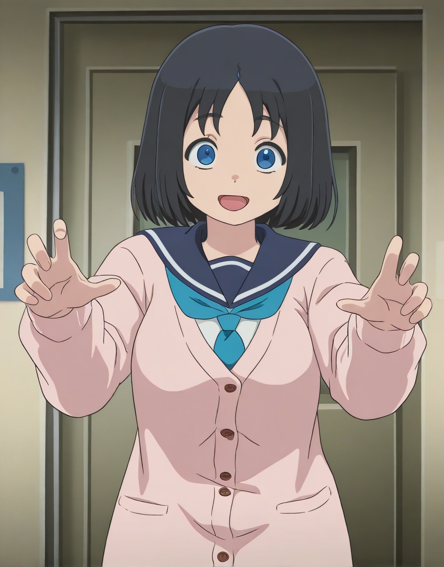 (anime coloring,  anime screenshot) MoriMaruILXL,  1girl on Tensor.Art