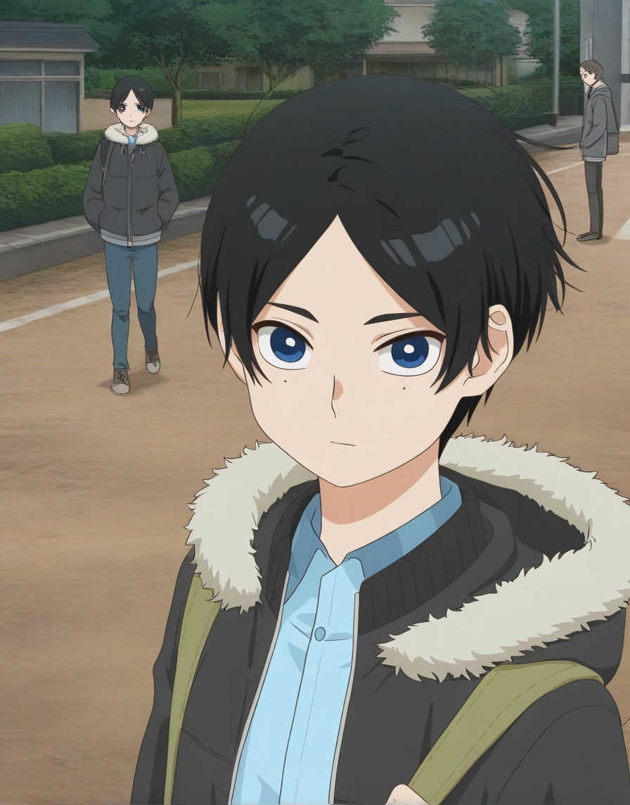 (anime coloring,  anime screenshot) TakahashiYotasukeILXL,  looking at viewer on Tensor.Art