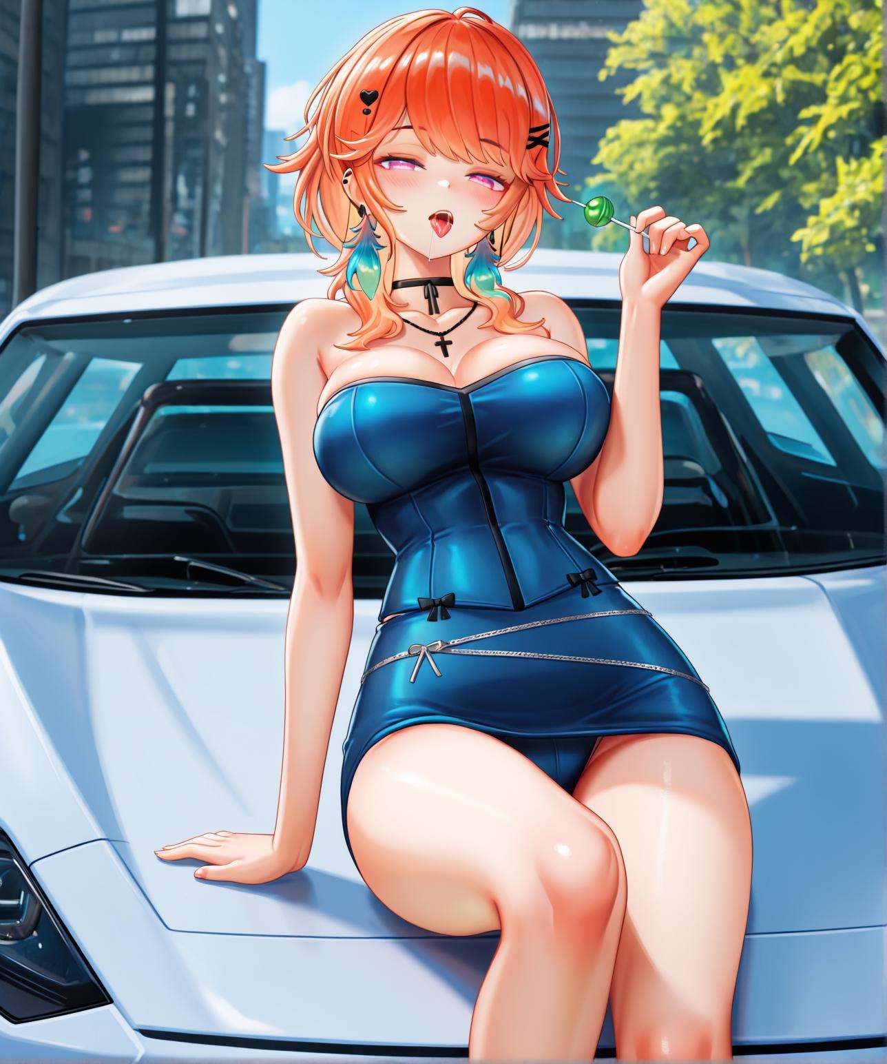 1girl,  looking at viewer,  outdoors on Tensor.Art