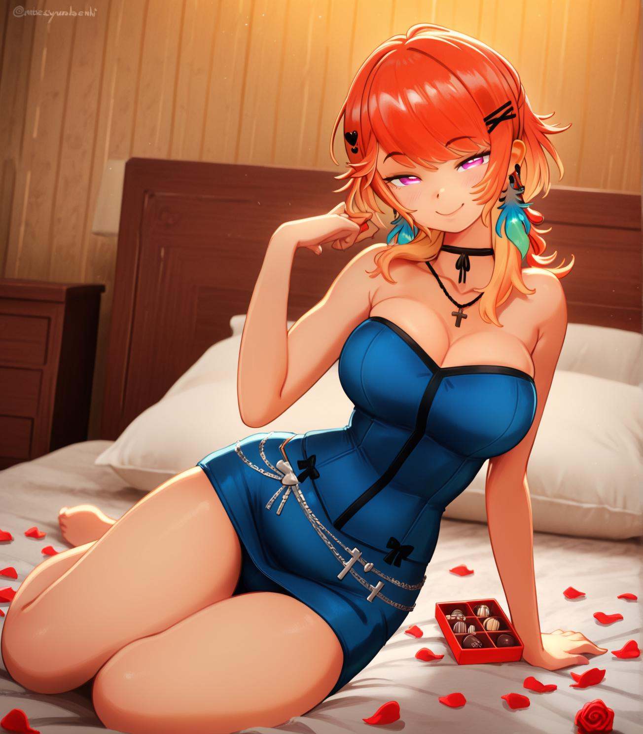 1girl,  looking at viewer,  seductive smile on Tensor.Art