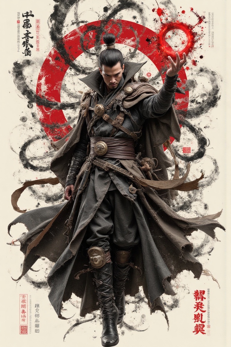 mystic smoke fx,  doctor strange casting a spell,  glowing red energy ring in hand on Tensor.Art