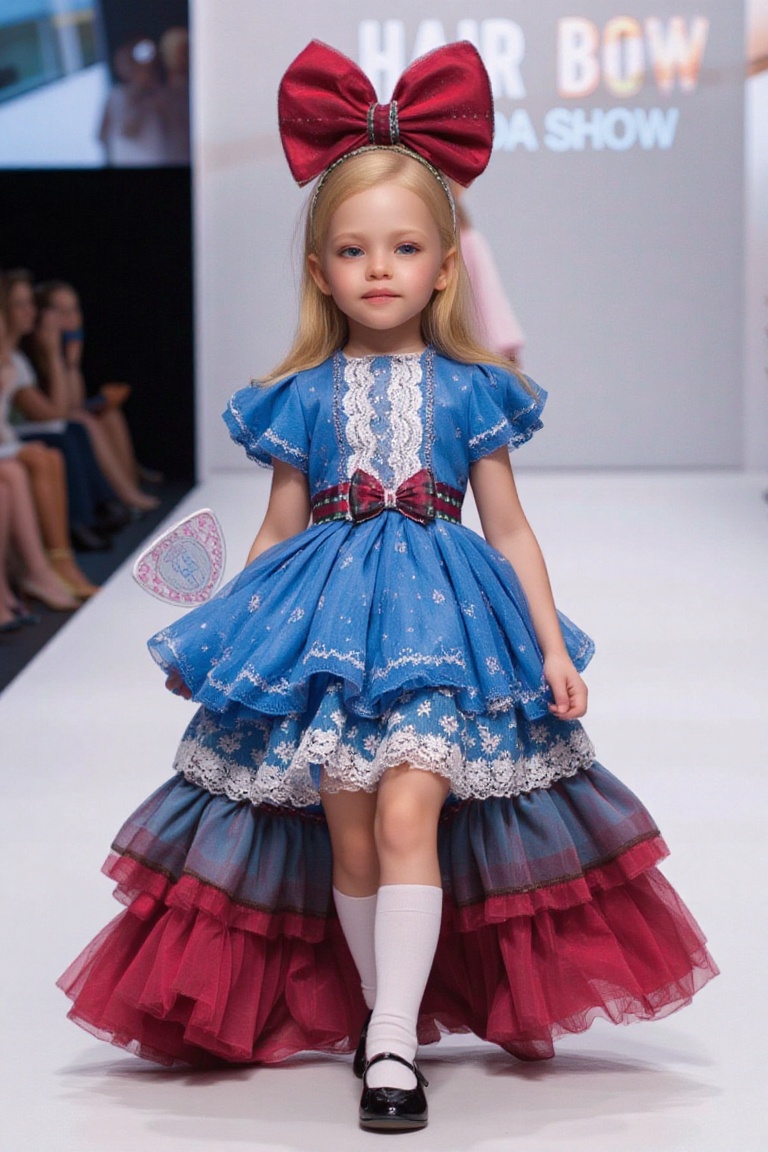 ultra-realistic film photography with minute details,  little girl in blue jesusito dress,  8 year-old on Tensor.Art