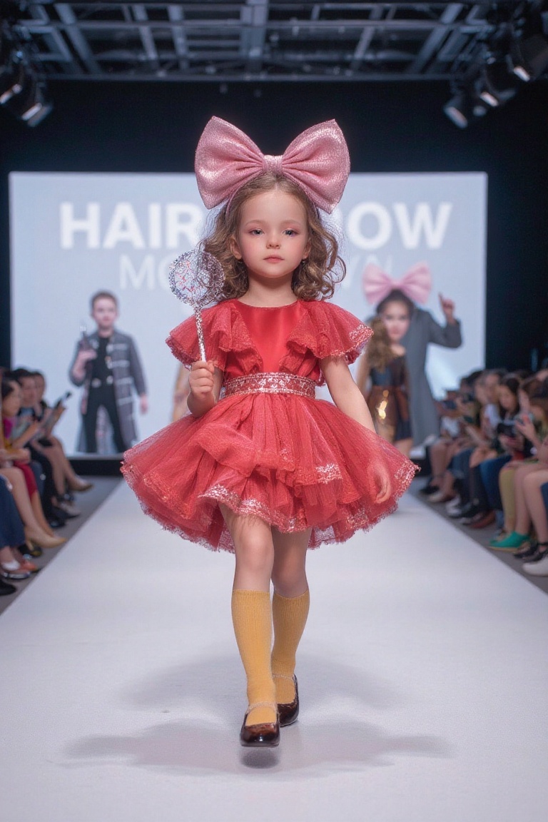 ultra-realistic film photography with minute details,  little girl in red pettiskirt,  5 year-old on Tensor.Art