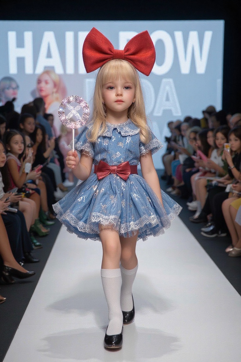 ultra-realistic film photography with minute details,  little girl in blue pettiskirt,  5 year-old on Tensor.Art