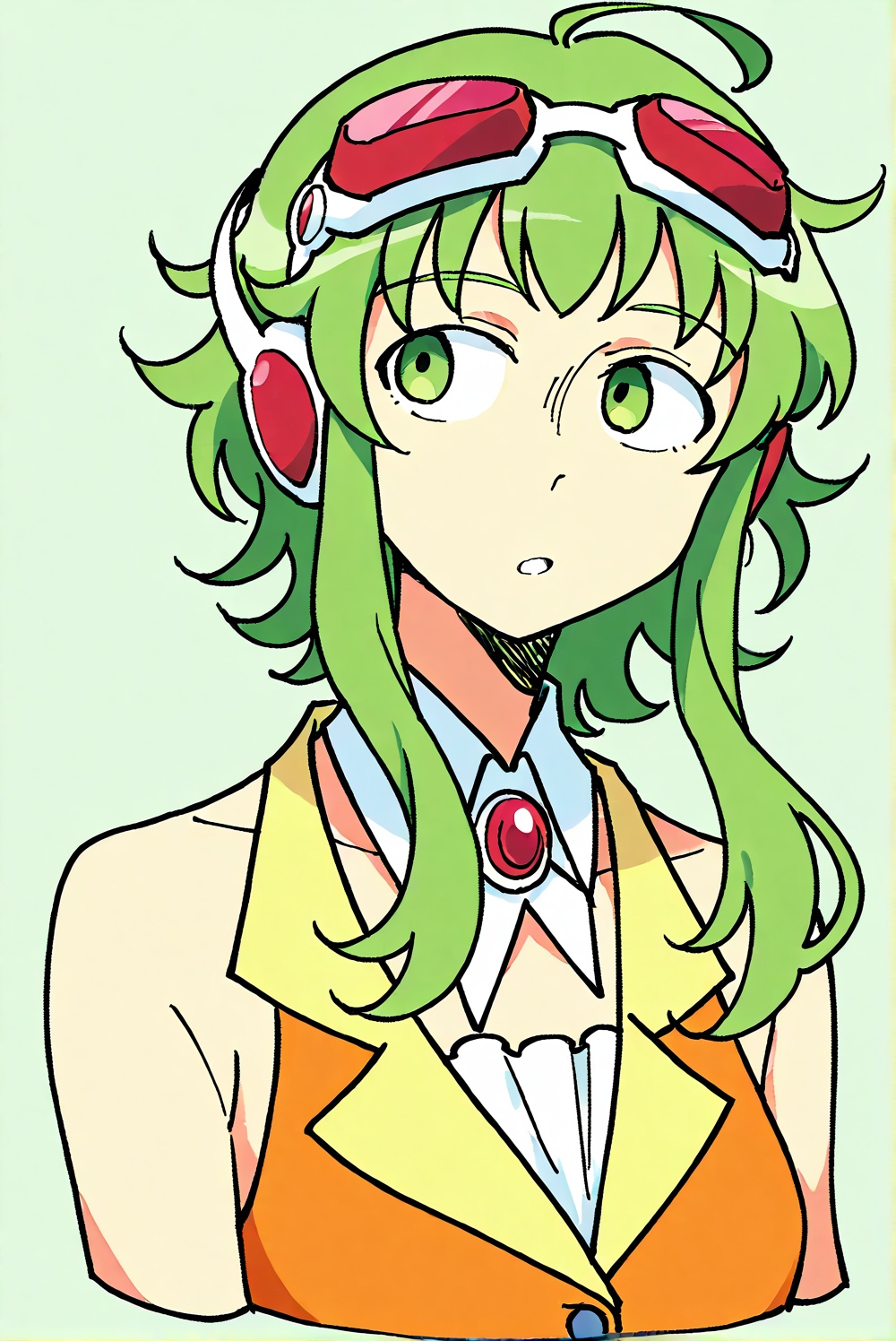 gumi,  1girl,  ahoge on Tensor.Art