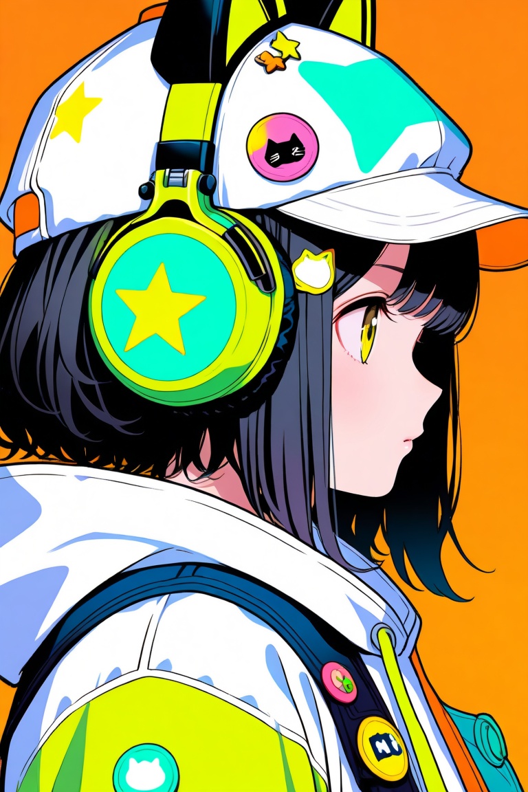 1girl,  solo,  short hair on Tensor.Art
