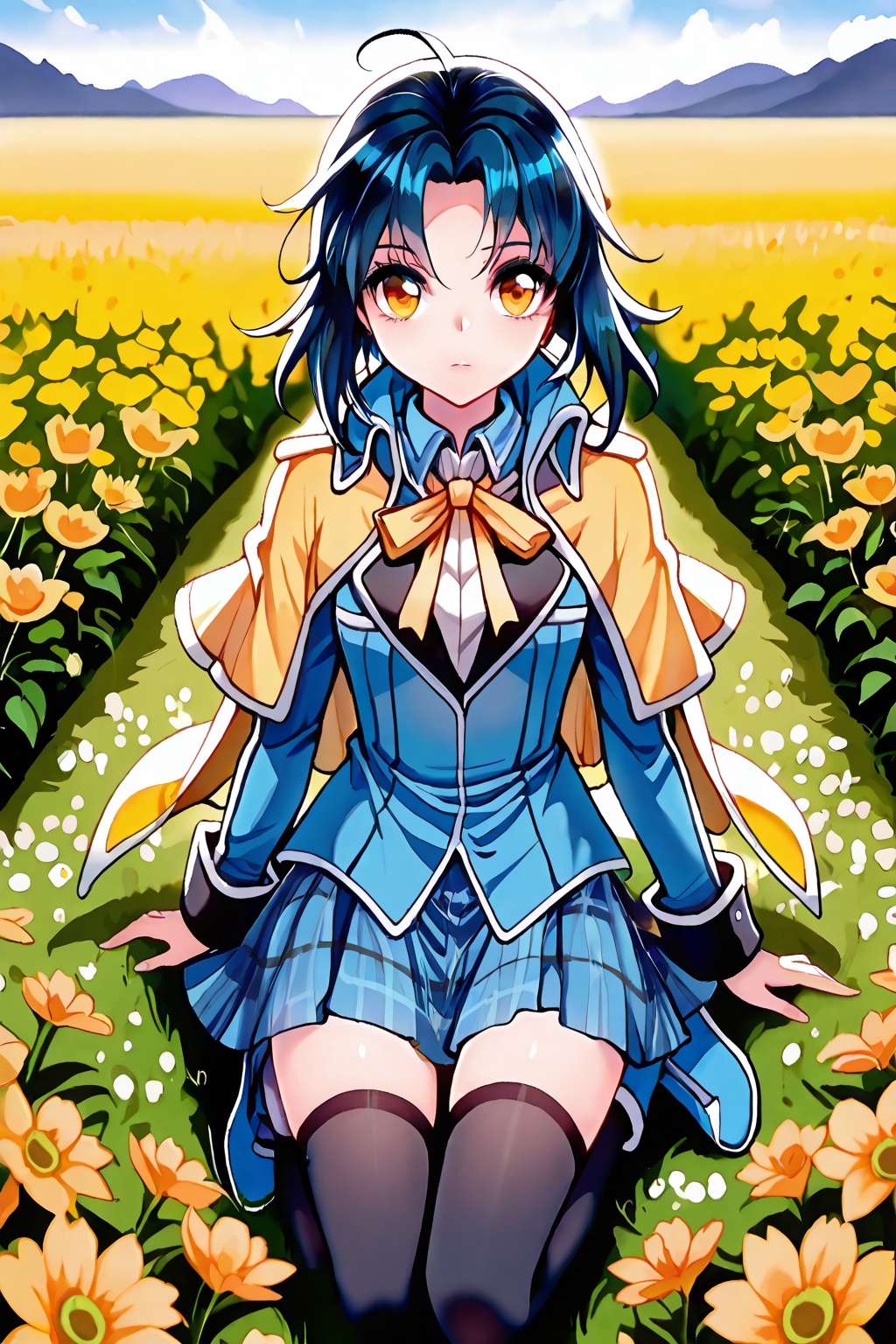 flower field,  flower field,  Thigh exposed on Tensor.Art