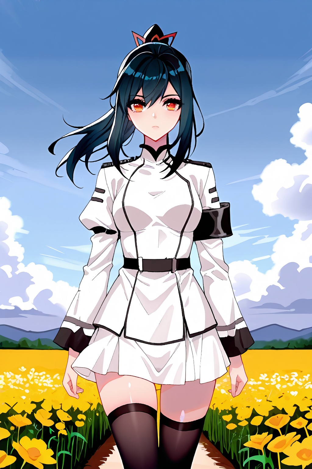 flower field,  flower field,  Thigh exposed on Tensor.Art