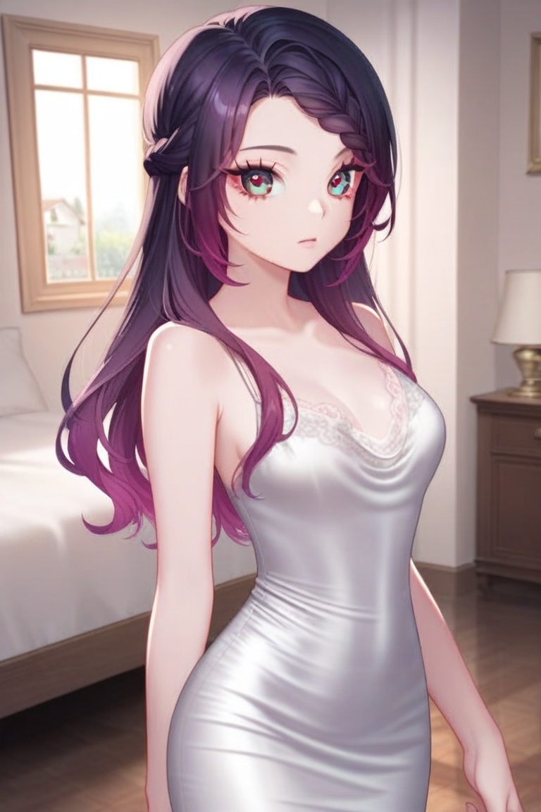 1girl,  solo,  purple hair on Tensor.Art