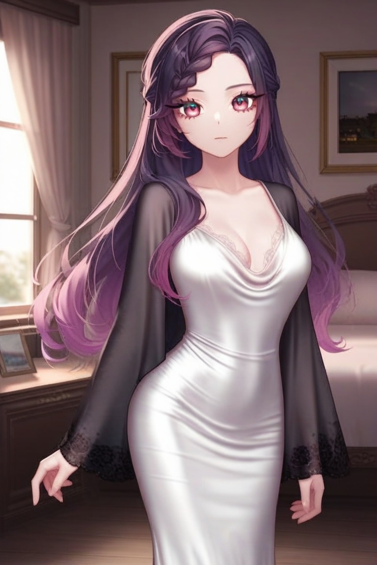 1girl,  solo,  purple hair on Tensor.Art