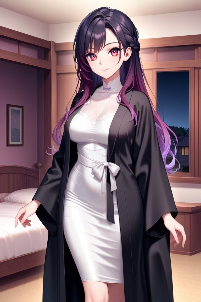 1girl,  solo,  purple hair on Tensor.Art