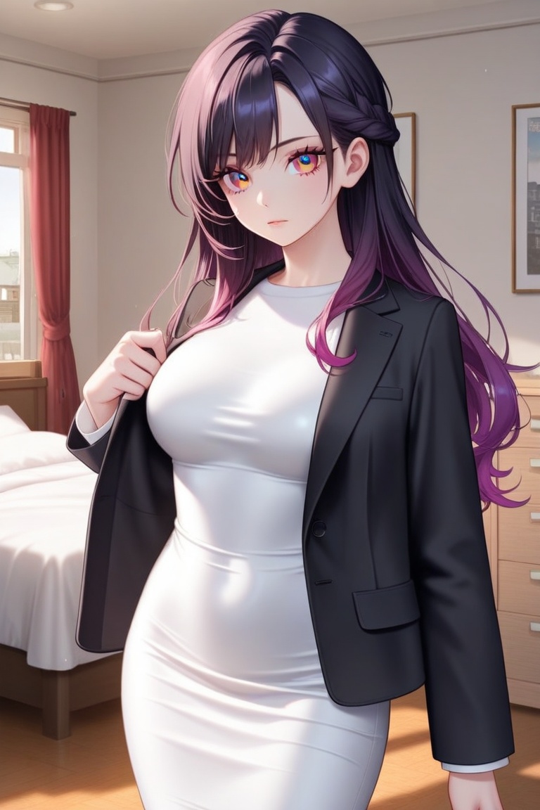1girl,  solo,  purple hair on Tensor.Art